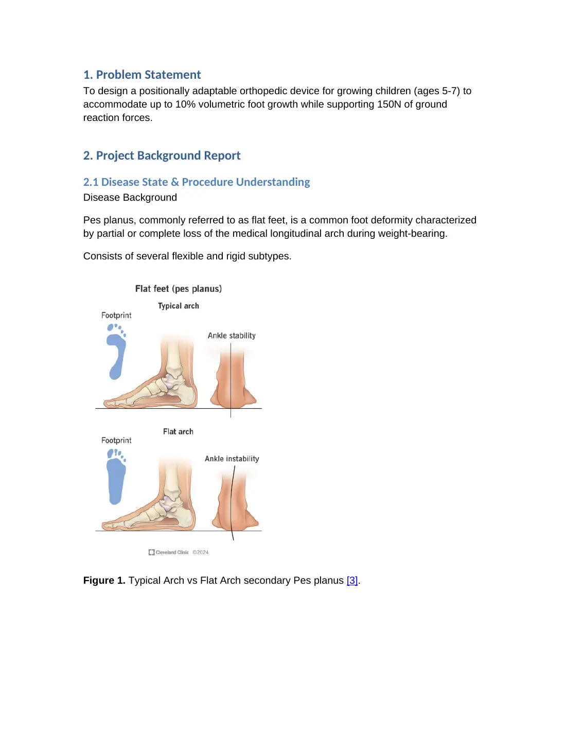 Pediatric arch support: background review, page 1 of 7