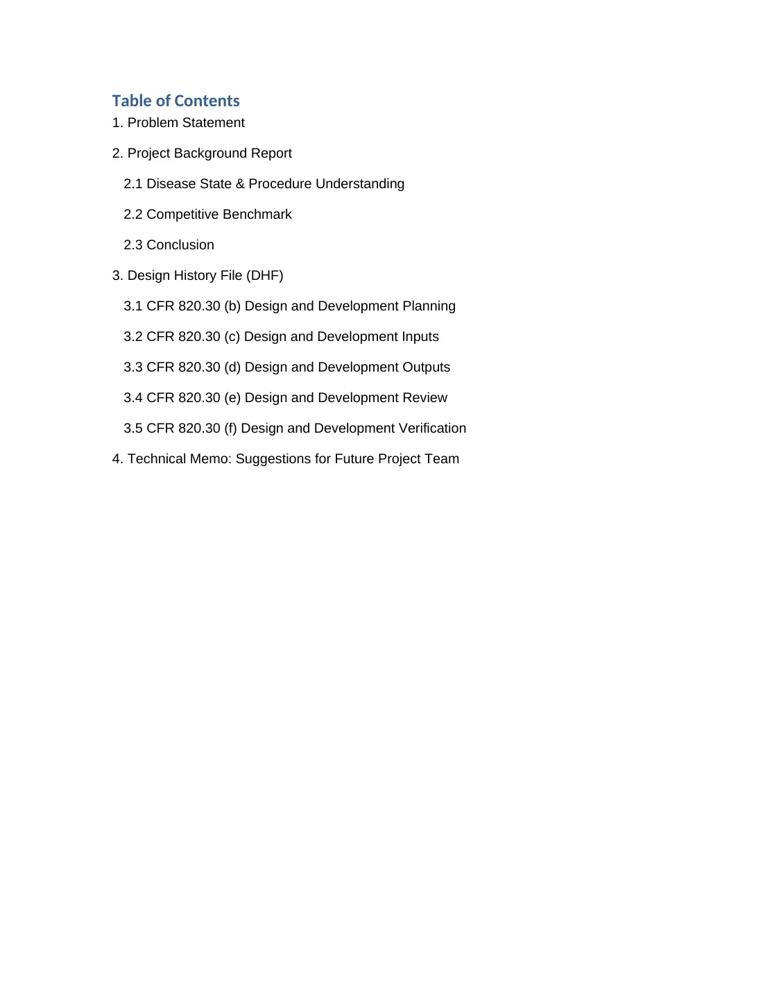Pediatric arch support: final project documentation, page 2 of 23