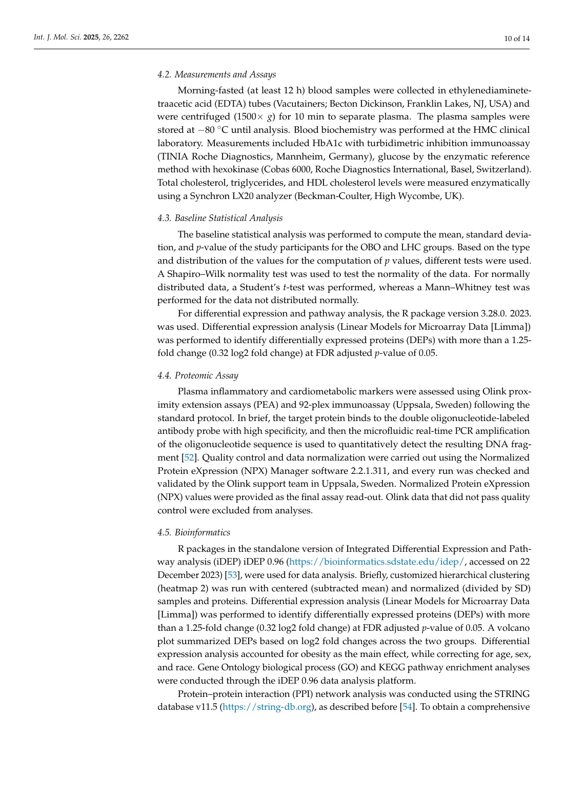 Metabolically Healthy Obesity Is Characterized by a Distinct Proteome Signature, page 10 of 14