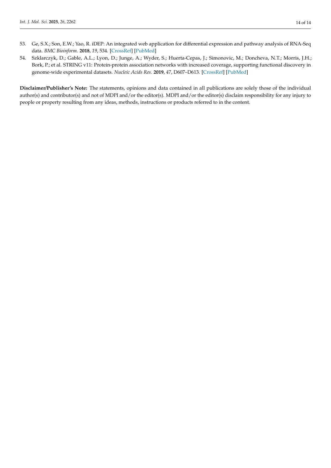 Metabolically Healthy Obesity Is Characterized by a Distinct Proteome Signature, page 14 of 14