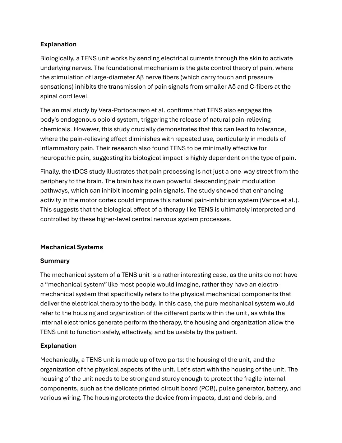 Wearable TENS systems: literature review, page 2 of 9